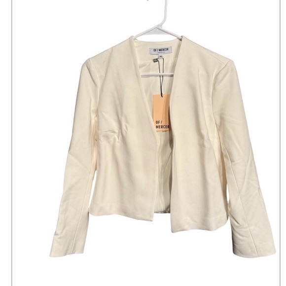 OF MERCER /Blazer / Off White/ Business / NWT / M - best for Small Fit / PTP-18" - Picture 2 of 2